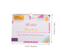 Hemobllo Planner Spirale sans Date avec des Habitudes Mensuel Journal et Organisateur de Routines pour Objectifs Calendrier Mural Polyvalent avec Reliure Métallique pour Planification et