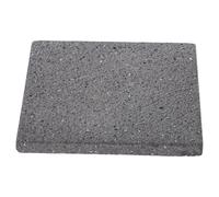Hemobllo Plaque de Barbecue en Pierre Volcanique Minimaliste 16,8x15,5x1,5cm pour Grillades Coréennes, Facile à Nettoyer et Adaptée au Barbecue Végétarien