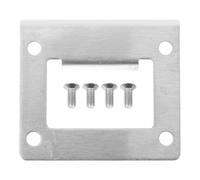 Hemobllo Plaque de Gâche du Pêne Dormant Gâches de Porte Acier Inoxydable Argenté Portable Facile à Installer pour Cadre de Porte
