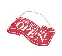 Hemobllo Plaque de Porte Double Face Rétro Panneau Coulissant Ouvert Fermé Décoratif Accessoire Boutique et pour Commerces