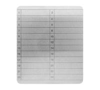 Hemobllo Plaque de Semences en Acier Inoxydable Argenté Double Face 1-24 Mots pour Sauvegarde Sécurisée et Protection Stable de Portefeuille Crypto et Phrase de Récupération