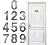Hemobllo Plaque Numéro de Porte en Plastique Moderne 10pcs pour Intérieur Design Épuré et Facile à Retirer, pour Numéro de Chambre ou Étage