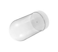 Hemobllo Plastique Transparent avec Socle Cloche Décorative Étanche Anti-poussière pour Boule à Neige de Noël et Fleurs Éternelles Protection pour Objets Décoratifs