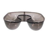 Hemobllo Plateau de Lavage de Cheveux en Plastique Noir Demi-Bord, Bac Robuste pour Coloration et Soins Capillaires en Salon, Repose-Nuque Ergonomique pour Usage Professionnel