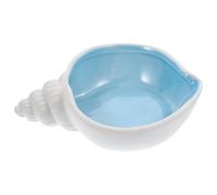 Hemobllo Plateau en Céramique de Conque Petit Format, Bol Décoratif Blanc, Organiseur de Bijoux à Bagues, Accessoire Déco pour Maison et Table, Plateau Décoratif pour Rangement