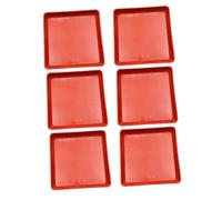 Hemobllo Plateau en Plastique pour Pot de Fleurs Carrés 6Pcs Bac à Eau pour Plantes Soucoupe Robuste Accessoire Jardinière Matériau et Solide