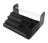 Hemobllo Plateau Organisateur D'outils à Main Noir pour Atelier de | Plastique à Compartiments Séparés, Rangement Ouvert, Tri Facile des Pièces, pour Maintenance et Chantier