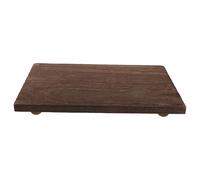 Hemobllo Plateau Rustique en Bois pour Lavabo, Support Décoratif Surélevé | Grain , Bords Arrondis, Style Ferme Moderne, pour Savonnette et Petites Succulentes