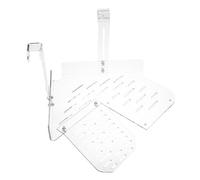 Hemobllo Plateforme Flottante Acrylique Transparente pour Tortues Aquatiques Plateforme Escalade Antidérapante avec Crochet Suspendu Terrasse de Repos et Zone Alimentation pour Aquarium