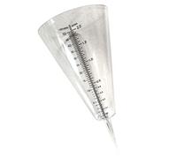 Hemobllo Pluviomètre en Plastique Transparent à Cône pour Jardin et Agriculture, Mesure Précise des Précipitations avec Échelle Graduée, Récipient de Grosse Capacité, Outil Extérieur