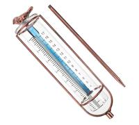 Hemobllo Pluviomètre Verre avec Support Stable Tube Gradué pour Jardin et Pelouse Mesure Précise des Précipitations Remplacement pour Tube de Jauge de Pluie