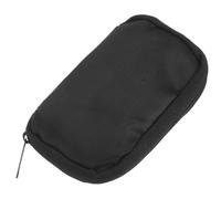 Hemobllo Pochette de Rangement pour Glucomètres Diabète 2 Pièces en Tissu Noir, Compacte et Pratique pour Kit de Test, pour Paquet D'école ou Compartiment Voiture