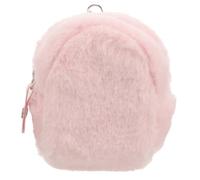 Hemobllo Pochette Porte-clés en Peluche Rose Douceur Moderne, Mini Paquet à Main Doux Multifonction pour Fille Usage Quotidien, Rangement Compact pour Clés Écouteurs Et Monnaie