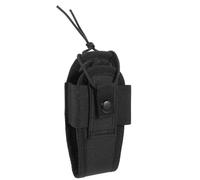 Hemobllo Pochette Radio Multifonction en Nylon Résistant Noir Paquet Banane Compact Ceinture Ajustable Support de Rangement Extérieur pour Radio Téléphone et GPS Lors d'Activités de