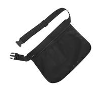 Hemobllo Pochette Utilitaire de Golf Noire en Tissu Oxford avec Rangement Organisé et Ajustable pour Balles et Petits Accessoires, pour L'entraînement Course