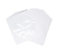 Hemobllo Pochettes de Rangement pour CD et DVD Fenêtre Transparente, Format Portable en Papier Blanc, Lot de 100 Pièces, Étui de Protection pour Disques et Boîtier DVD Pratique
