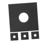 Hemobllo Pochettes Extérieures Protection Facile à Utiliser Lot de 4 en Kraft Noir Matériau Po Robuste et Solide pour Disques Vinyles 12 Pouces pour Vinyle