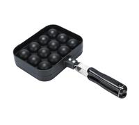 Hemobllo Poêle à Takoyaki Antiadhésive Double Face 12 Trous en Alliage Léger Cuisine Maison Plaque de Cuisson Non Collante pour Œufs Poulpe et Petits Snacks Facile à Nettoyer Usage