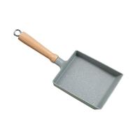Hemobllo Poêle Omelette Japonaise Carrée Antiadhésive avec Poignée Poêle Frire Déjeuner Multifonction pour Cuisine Maison et Restauration