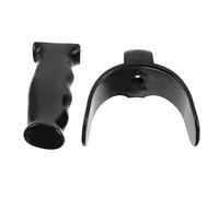 Hemobllo Poignée de Béquille D’avant-bras Noire, Pièce Plastique | Antidérapante, Diamètre Trou 22mm et Tube 19mm, pour Marches, Entrée Salle de Bain