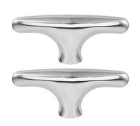 Hemobllo Poignée de Four en Acier Inoxydable Brossé 2 Pcs, Résistance la Corrosion, Rétention Chaleur pour Buffet et Occasions Diverses