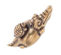 Hemobllo Poignée de Tiroir en Laiton Vintage Tortue sur Crocodile, Finition Patinée, Petite Poignée Décorative pour Armoires, Commodes et Placards, Cuisine et Mobilier Rétro