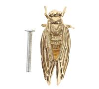 Hemobllo Poignée Tiroir Armoire Laiton Doré Forme Cigale Style Antique Poignée Meuble pour Placard et Commode Vintage Résistante et Facile à Installer