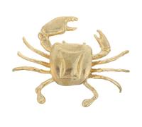 Hemobllo Poignées de Tiroir Miniatures en Laiton Naturel de Crabe Boutons Décoratifs Rétro pour Meubles Cuisine et Commodes Quincaillerie Nautique Côtière Design Compact et Fonctionnel