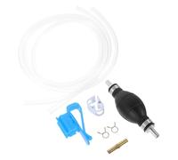 Hemobllo Pompe à Siphon Manuelle pour Carburant 3M Kit de Pompe à Siphon à Main en PVC et Plastique Léger Transfert Précis d'Essence et Fioul pour Voiture et Moto