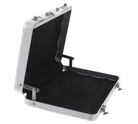 Hemobllo Porte Cartes Métallique Portable Forme de Coffre Organisateur de Cartes de Visite avec Compartiments Intégrés Étui Sécurisé pour de Crédit et Identité Usage Professionnel et