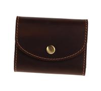 Hemobllo Porte-Cartes Orgue pour Hommes Porte Monnaie Homme Porte-Monnaie Hommes Porte-Monnaie pour Femme à Main Porte-Monnaie pour Hommes Cuir De Cheval Fou Café