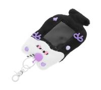 Hemobllo Porte Clé Peluche avec Étui Photo Kpop Porte Carte Mignon Cartoon Support Protecteur pour Carte Identité et Photos Design Adorable Transparent et