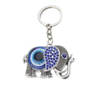 Hemobllo Porte-clés Décoratif Éléphant Métal Pendentif Œil Pour Paquet Porte Ou Bureau Protection Mauvais Œil