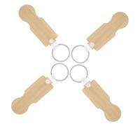 Hemobllo Porte-Clés en pour Caddie de Lot de 4 Jetons de Déverrouillage Design Élégant Pratique pour Courses Accessoire Multifonctionnel