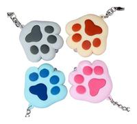 Hemobllo Porte-clés Fonction Simulation Voix de Chat LED Lumineux et Sonore Griffe de Chat en Plastique Facile à Installer Design Délicat et Attrayant pour Paquet Téléphone
