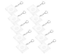 Hemobllo Porte-clés mini CD boîtier en acrylique, lot de 10 pour amateurs de musique, boîtes compactes pour occasions spéciales et personnalisation DIY