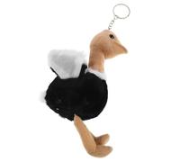 Hemobllo Porte-clés Peluche Autruche en Coton Adorable, Animal Mignon pour Paquet ou Décoration, Présent pour Maîtresse ou Prix de Classe