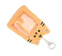 Hemobllo Porte-clés Porte-Cartes Photo en Peluche Kawaii, Porte-Carte Photo de Dessin Animé Moelleux, Matériau Souple, Compact et Léger, pour Femmes, Usage Quotidien et Scolaire, Modèle