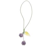 Hemobllo Porte-clés pour Téléphone Portable en Émail Pourpre, Léger et Facile à Transporter, Breloque Délicate de Tulipe, Accessoire Élégant et Individuel