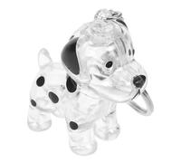 Hemobllo Porte-clés Souvenir pour Poils Animal Transparent Boîte Mémoire Mémorial Chien Dalmatien Accessoire et Porte-clés Sentimental