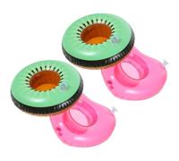 Hemobllo Porte-gobelet Gonflable en PVC pour Piscine 4pcs, d'eau Flottant Créatif pour Fêtes la Plage et Hawaïennes