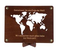 Hemobllo Porte-Monnaie en Bois Compact pour Billets et Espèces Détenteur d'Argenté Liquide Rectangulaire Boîte à Monnaie Élégante pour Remise de Diplômes Mariage Anniversaire et