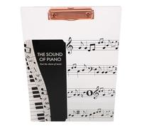 Hemobllo Porte-Partitions en Acrylique Épais Noir Dossier de Partitions Musicales Transparent Clip pour Notes Taille Unique pour Piano Chœur et Concerts Protection Solide et Usage