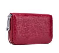 Hemobllo Portefeuille de Cartes RFID Compact en Cuir Véritable Porte-Cartes de Crédit Petite Taille Étui Anti-Fraude pour Cartes D’Identité Protection Contre Le Vol Électronique