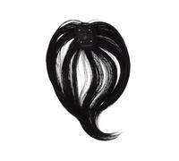 Hemobllo Postiche Synthétique Noire Longue 3d Avec Frange Rideau, Postiche Ondulée Pour Femmes, Style Naturel Adapté Fêtes Et Usage Quotidien