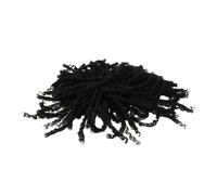 Hemobllo Postiche Tressée Bou Pour Femmes Courte Synthétique Noire, Extensions Cheveux Dreadlocks Afro, Coiffure Streetwear Reggae, Accessoire Cheveux Naturel