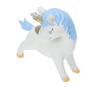 Hemobllo Pot à Fleurs Décoratif Licorne pour Succulentes Intérieur Extérieur, Pot à Bonsaï 10 Cm Bleu, Jardin Bureau Décoration Originale en Résine Design Cartoon