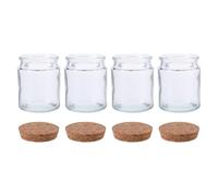 Hemobllo Pot à Prières Bibliques en Verre Transparent avec Couvercles Hermétiques Lot de 4 Bocaux à Versets pour Contemplation Spirituelle Récipient de Conservation Pratique pour Prière