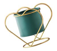 Hemobllo Pot de Fleurs en Fer Style Nordique pour Plantes Succulentes et Cactus, Réutilisable et Facile à Nettoyer, pour Jardin et Balcon Bleu Élégant