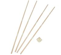 Hemobllo Poteaux en Bois Massif pour Tentes D’Garçon et Filles - Supports Triangulaires Robustes - Barres Rondes Solides pour Cabanes de Jeu et Tipis - Pièces de Rechange Sécurisées pour